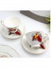 Porcelain Cardinals 2 Cups & 2 Saucers With Gift Box